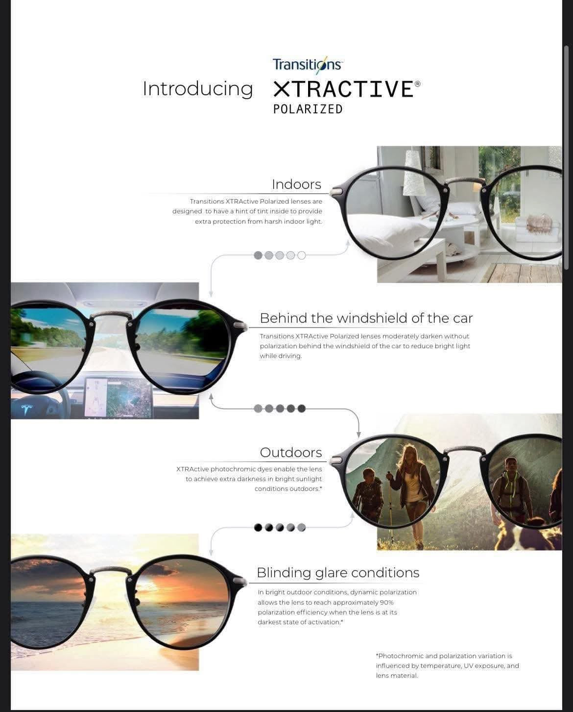Even Realities XtraActive Transitions Polarized W/Anti-Reflective Coating + Custom Install
