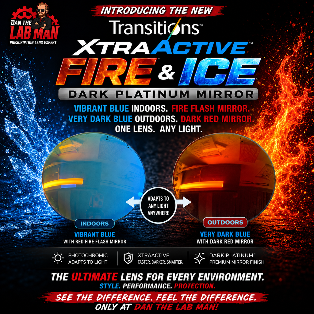 XtraActive Transitions Dark Platinum MIRRORS! No Rx No Polarization
